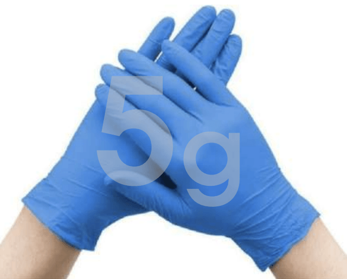 Medische nitril handschoenen br Non steriel 5g pic